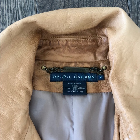 Vintage Ralph Lauren Label Genuine Leather Jacket - Vintage ralph lauren label